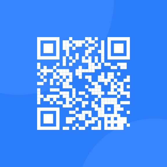 Image de qr code em fundo azul